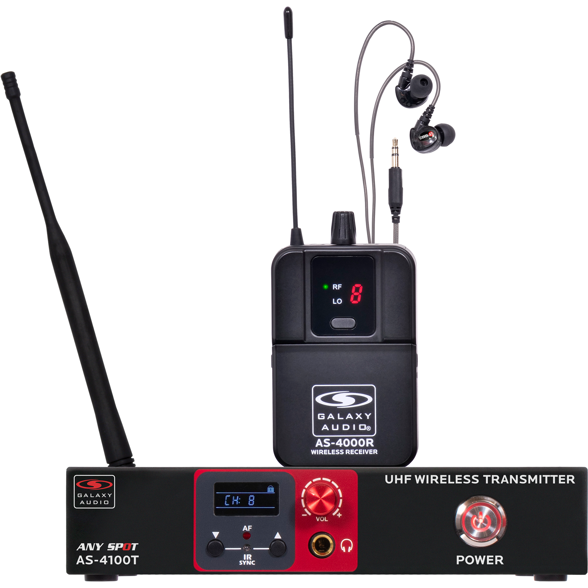 AS-4100 Single-Channel Wireless IEM System — M4