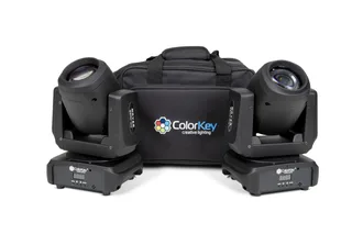 ColorKey Mover Beam 1002-Pack Bundle w/ Carrying Bag