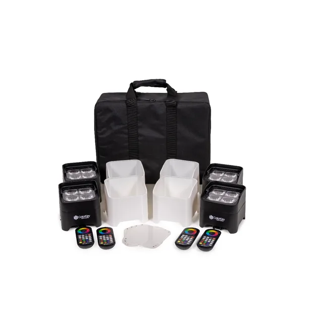 ColorKey MobilePar Mini Hex 4 MKII (4-Pack w/ Carrying Case)