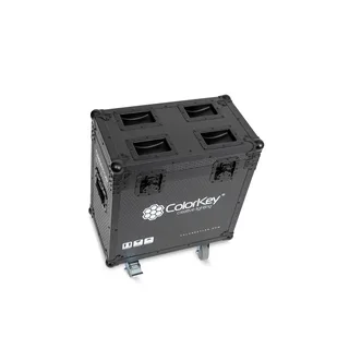 ColorKey  2-pc Creator Flight Case for BX7 Wash w/ Casters (All Black)