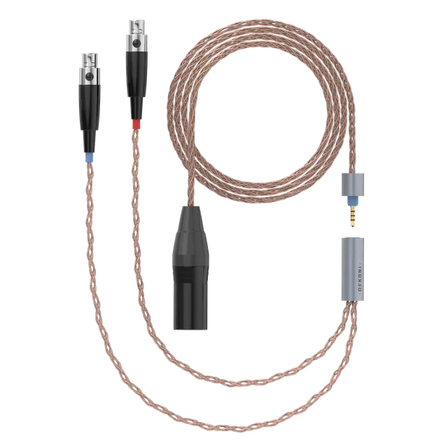 Dekoni Audio Ensemble 4-Pin XLR PCUHD Copper Cable with 4-pin Mini XLR Headphone Connectors