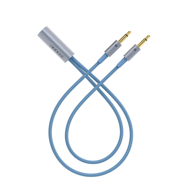 Dekoni Audio Ensemble 3.5mm Plugs Nylon Jacket Y-Split