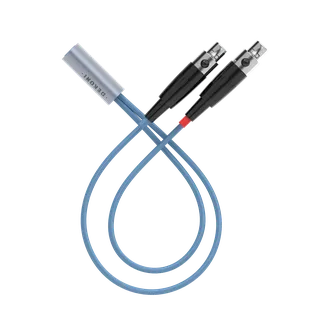 Dekoni Audio Ensemble Mini XLR Plugs Nylon Jacket Y-Split
