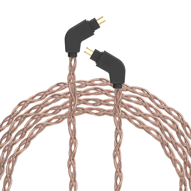 Dekoni Audio Ensemble Post-Split 2-Pin IEM Connectors with PCUHD Copper Cable