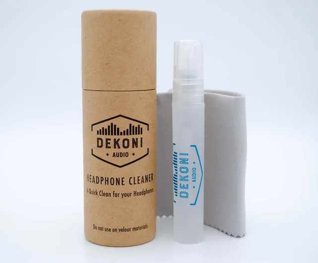 Dekoni Audio Headphone Cleaning Set with Spray and Microfiber Cloth