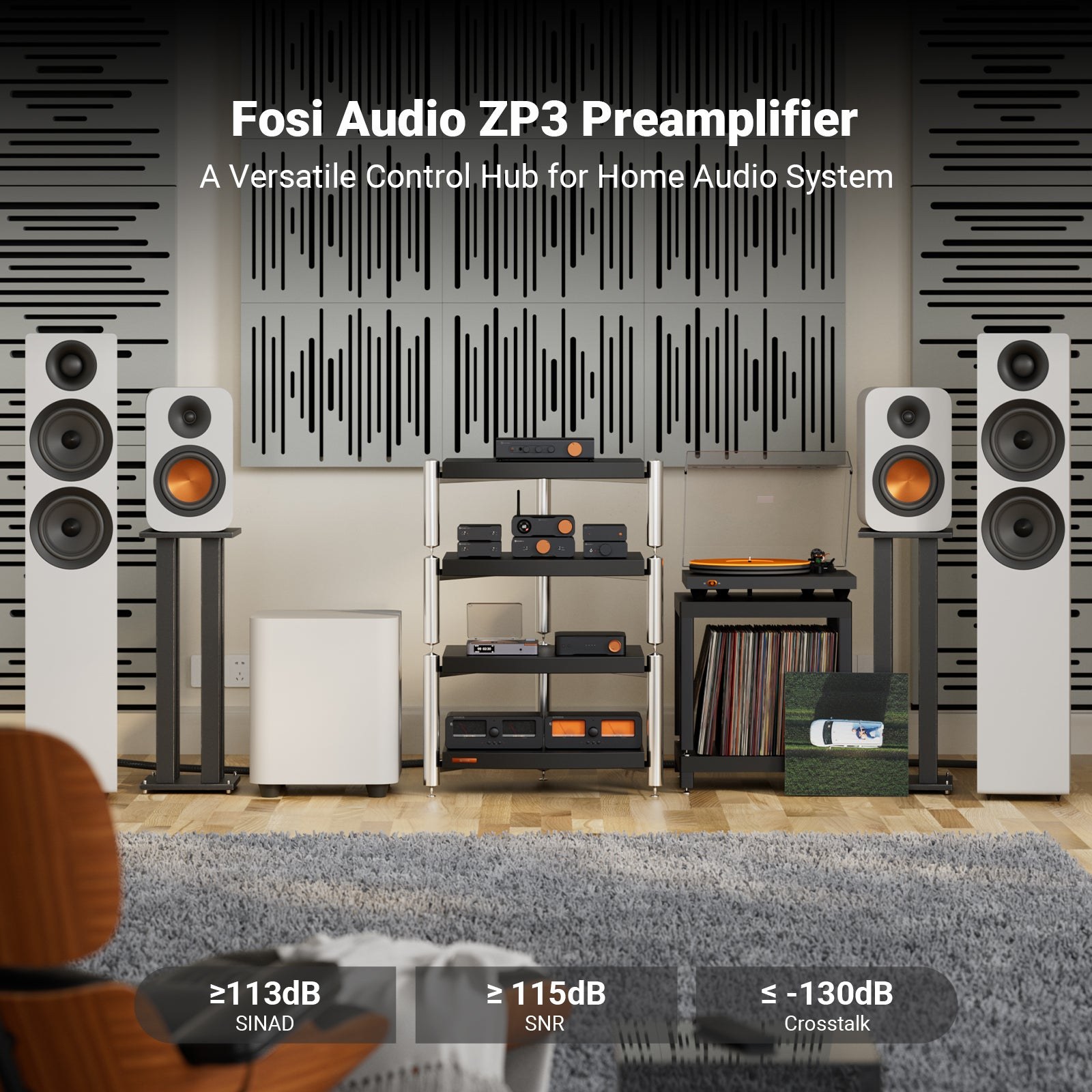 Fosi Audio ZP3 Balanced Preamplifier gallery 1