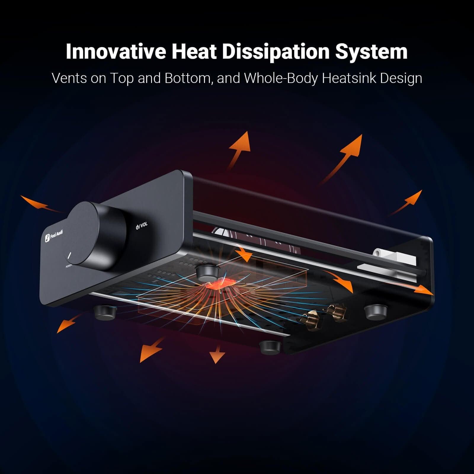 Fosi Audio V3 Stereo Power Amplifier, 48V gallery 5
