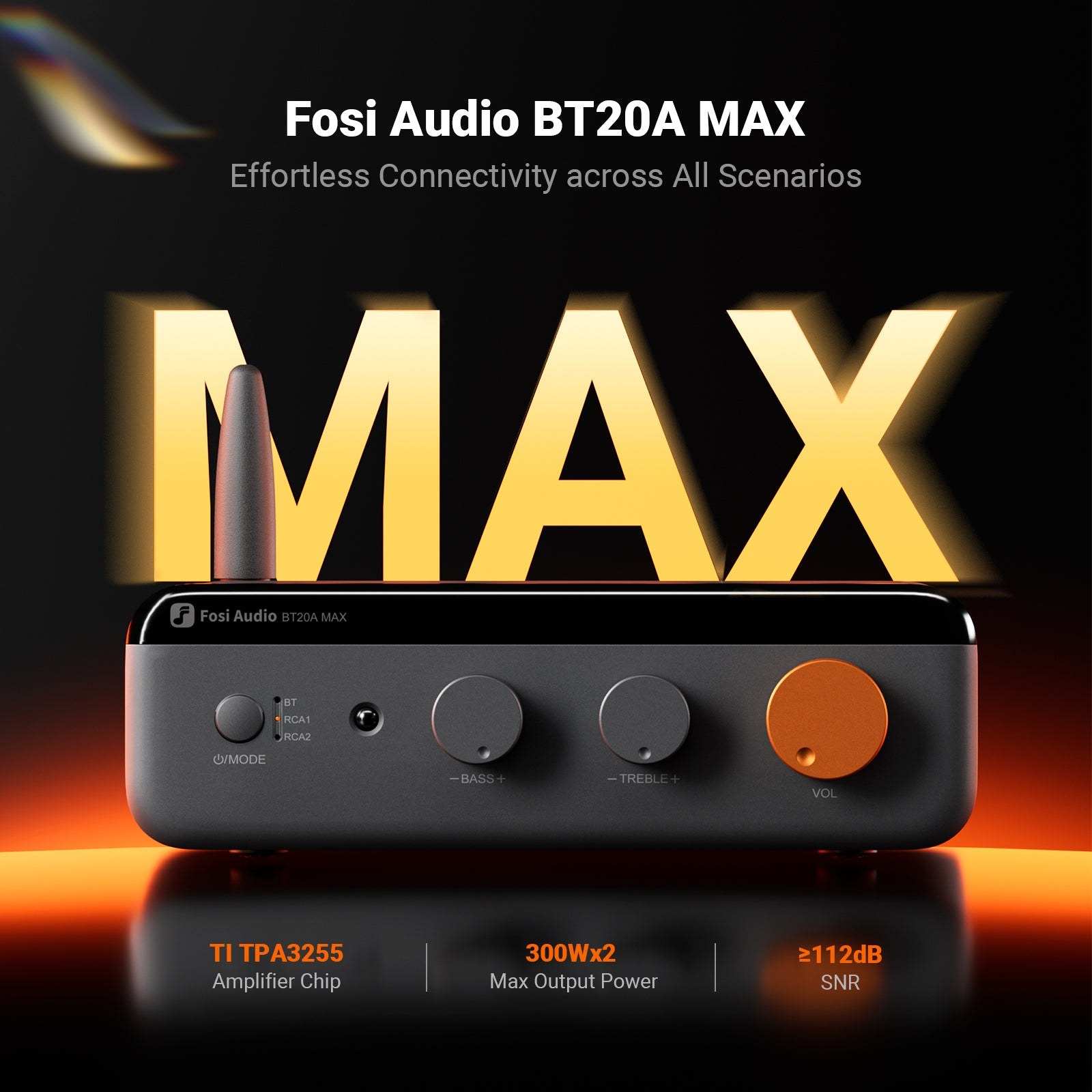 Fosi Audio BT20A MAX Bluetooth Stereo Amplifier gallery 1