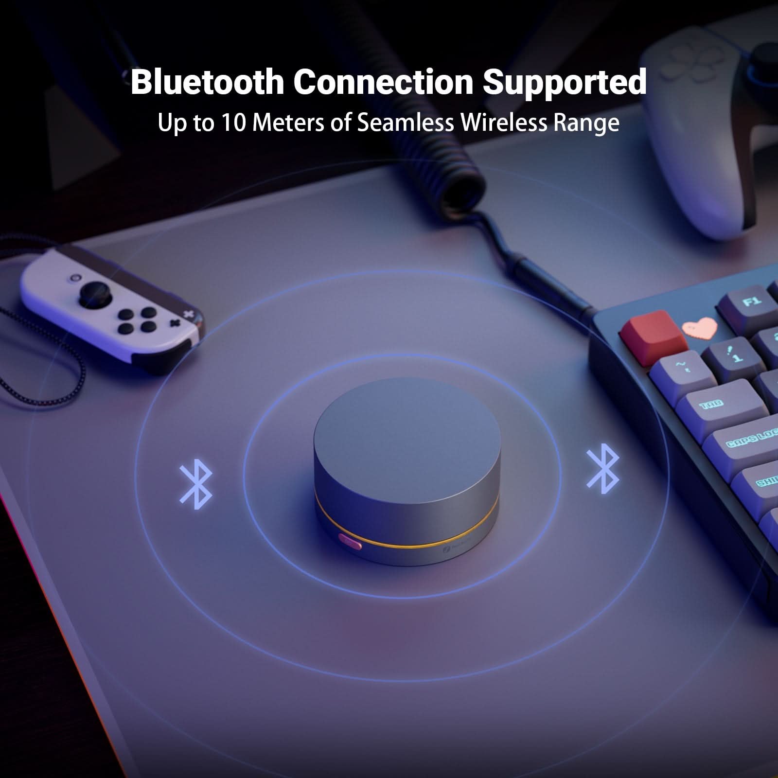 Fosi Audio VOL20 Bluetooth Volume Hub, Gray gallery 4