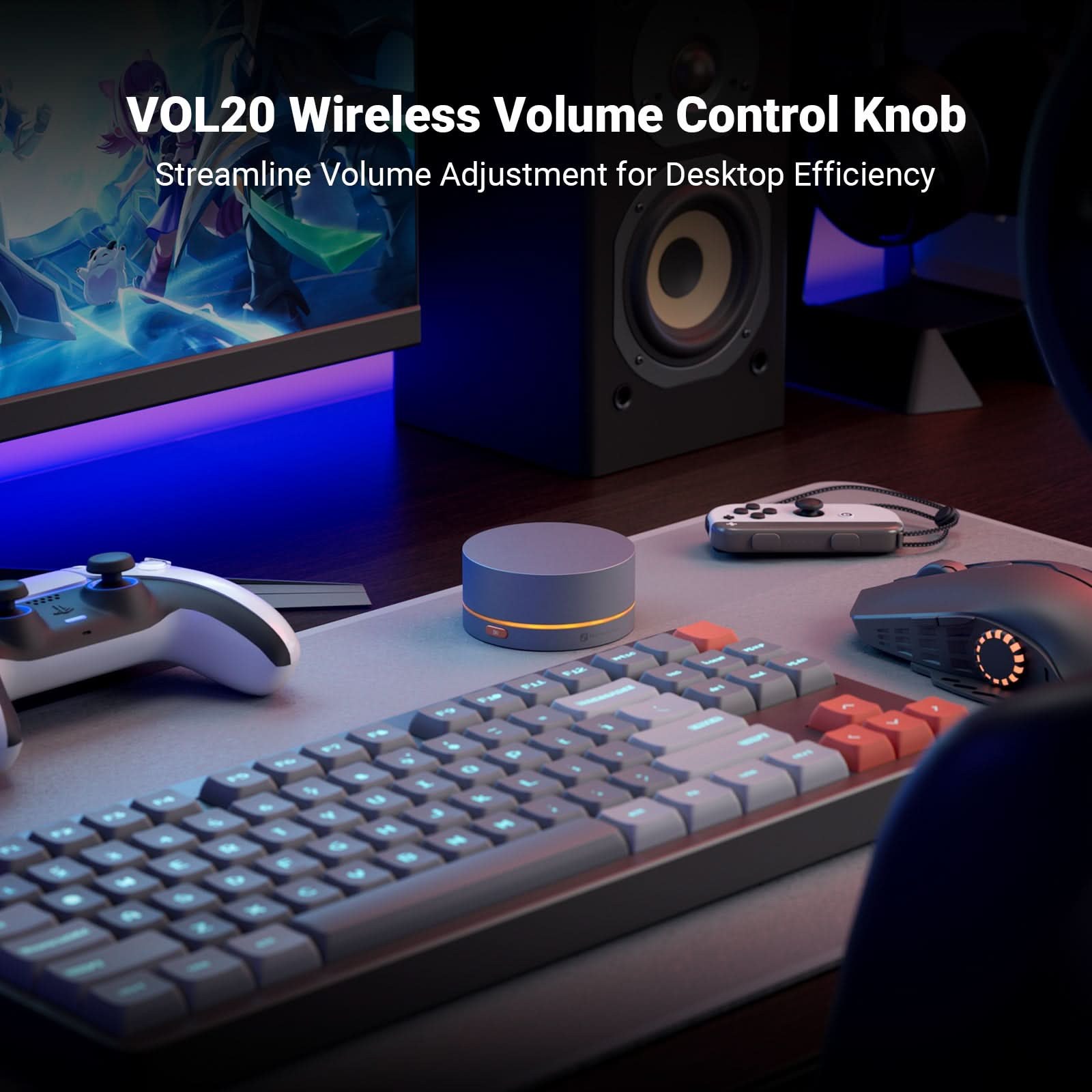 Fosi Audio VOL20 Bluetooth Volume Hub, Black gallery 2