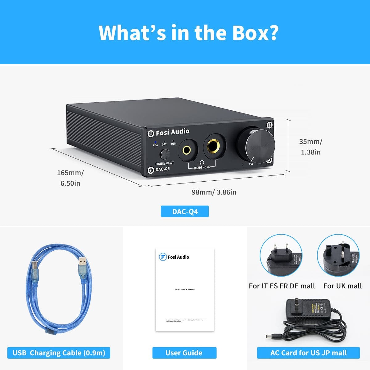 Fosi Audio Q5 DAC/Headphone Amp gallery 1