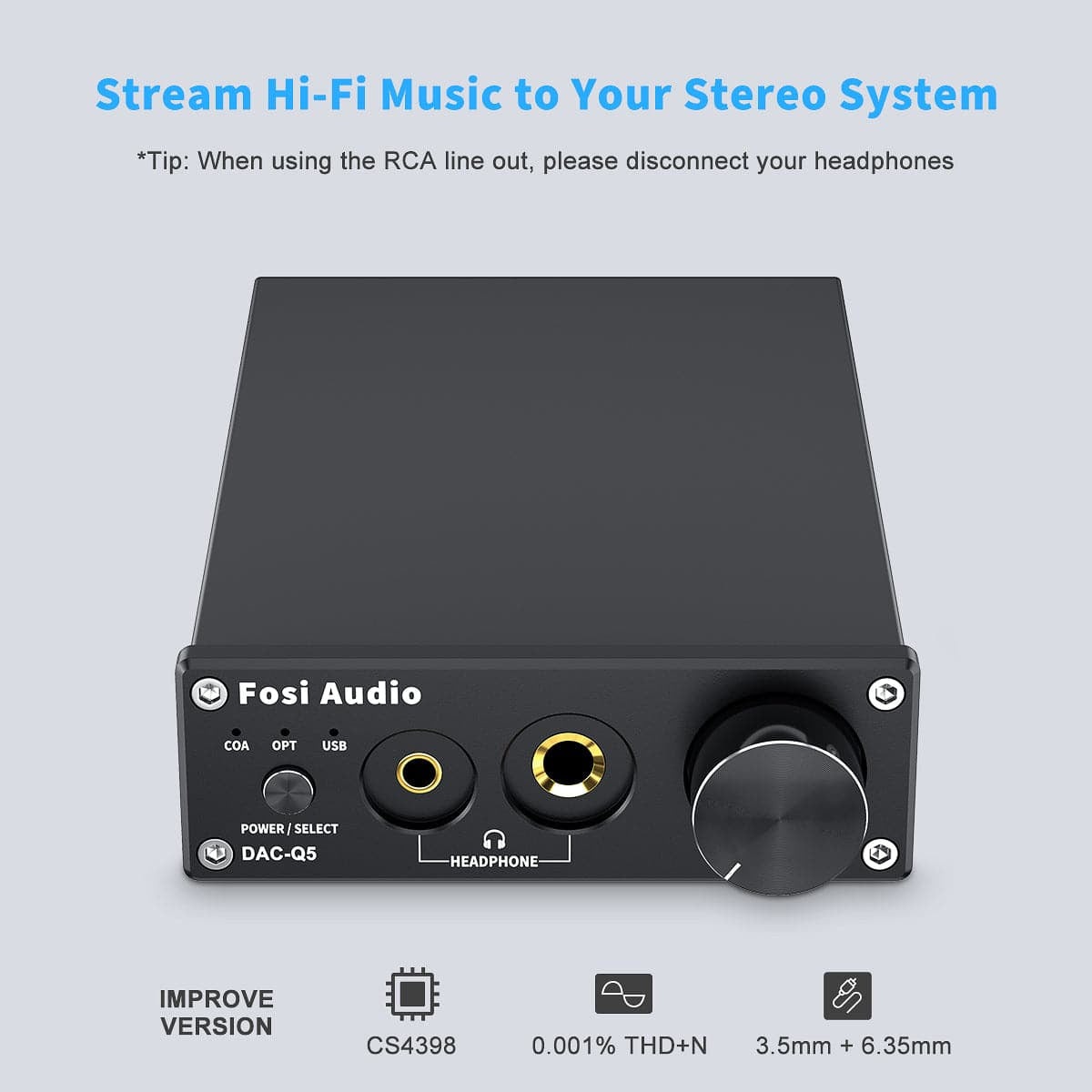 Fosi Audio Q5 DAC/Headphone Amp gallery 2