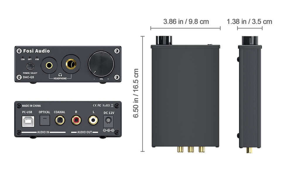 Fosi Audio Q5 DAC/Headphone Amp gallery 4