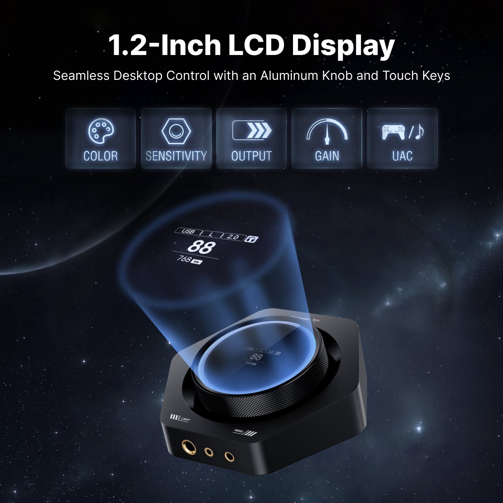 Fosi Audio ZH1 Balanced Desktop DAC/Headphone Amp gallery 5