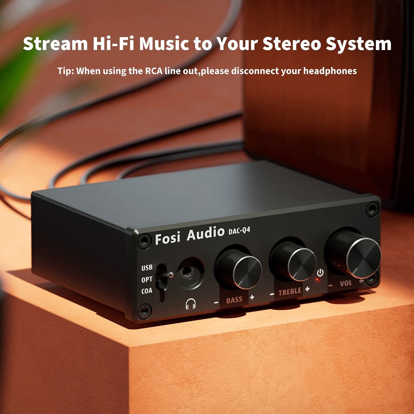 Fosi Audio Q4 Mini DAC/Headphone Amp gallery 1