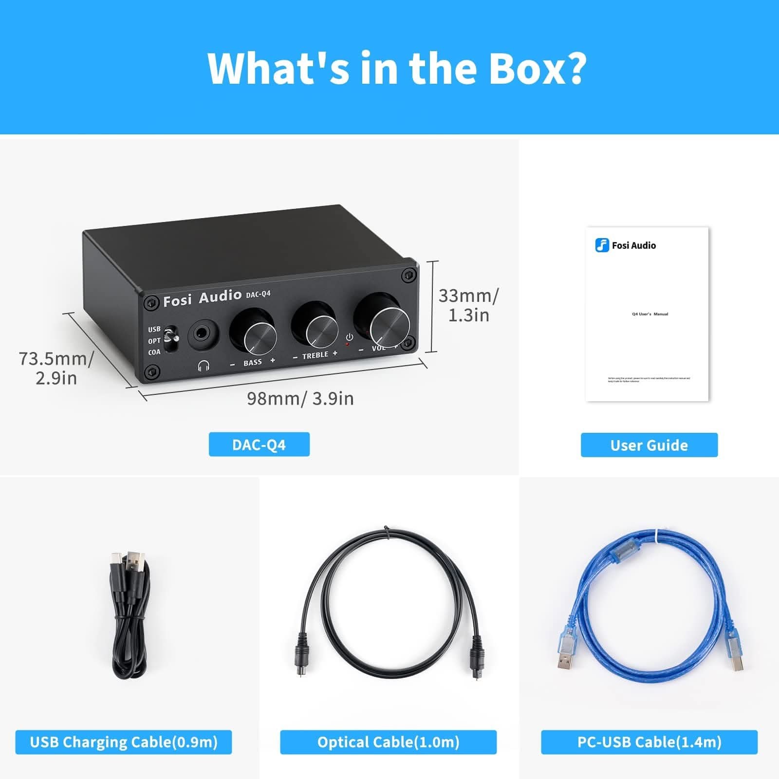 Fosi Audio Q4 Mini DAC/Headphone Amp gallery 6