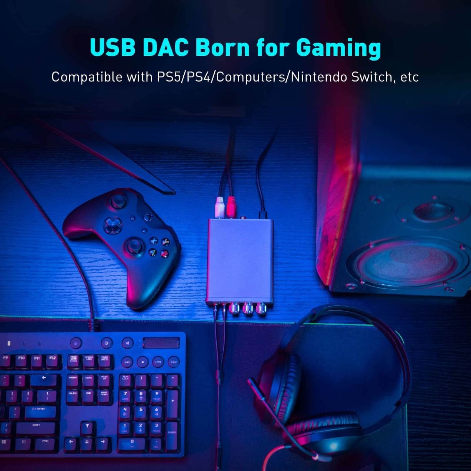 Fosi Audio K5 Pro Gaming DAC/Headphone Amp gallery 5