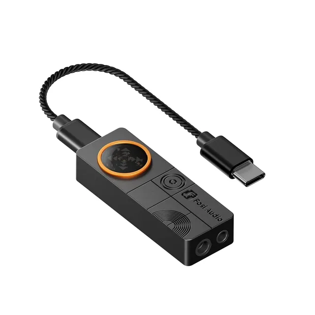 Fosi Audio DS3 Mini USB DAC/Headphone Amp, Black