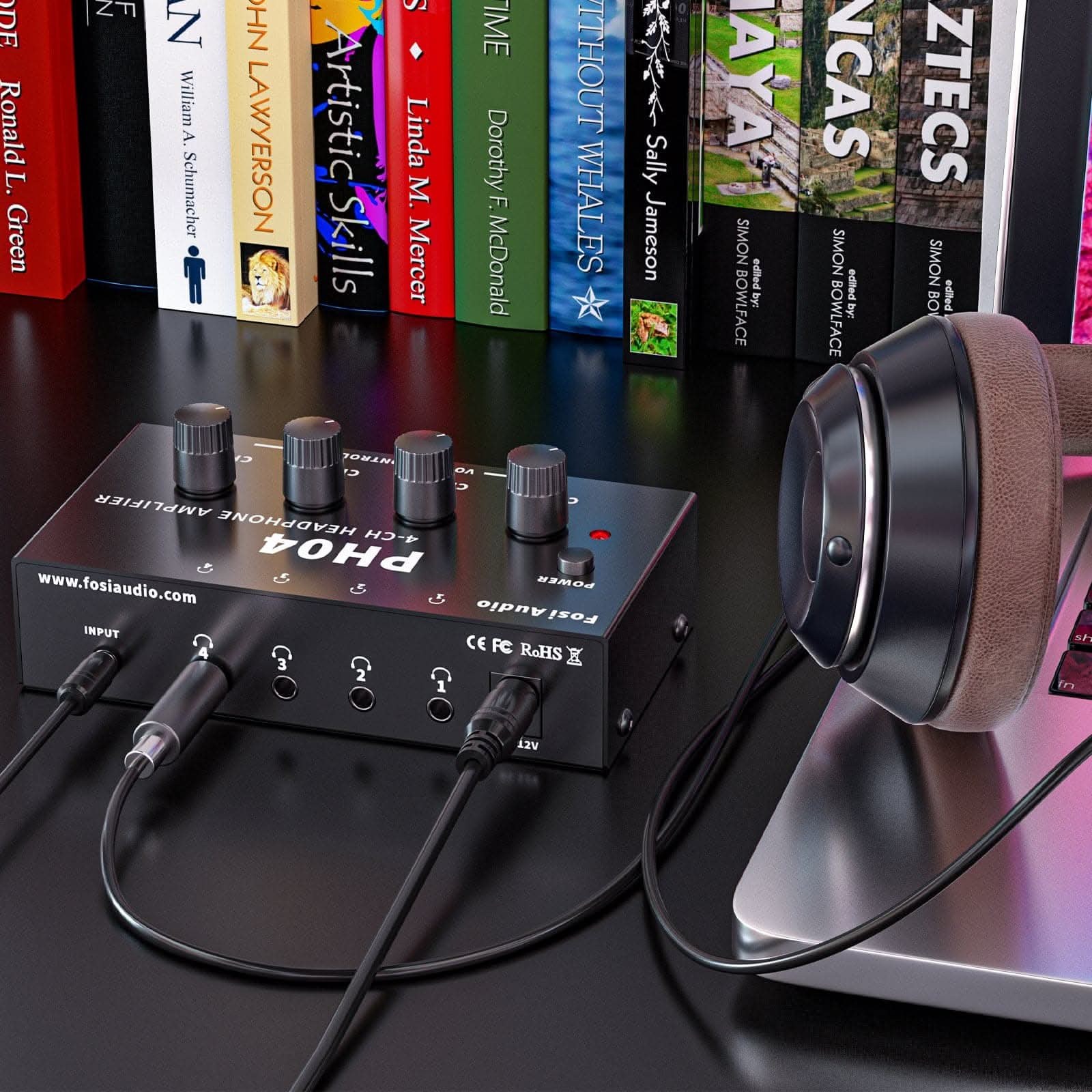 Fosi Audio PH04 4-Channel Headphone Amp/Splitter gallery 5