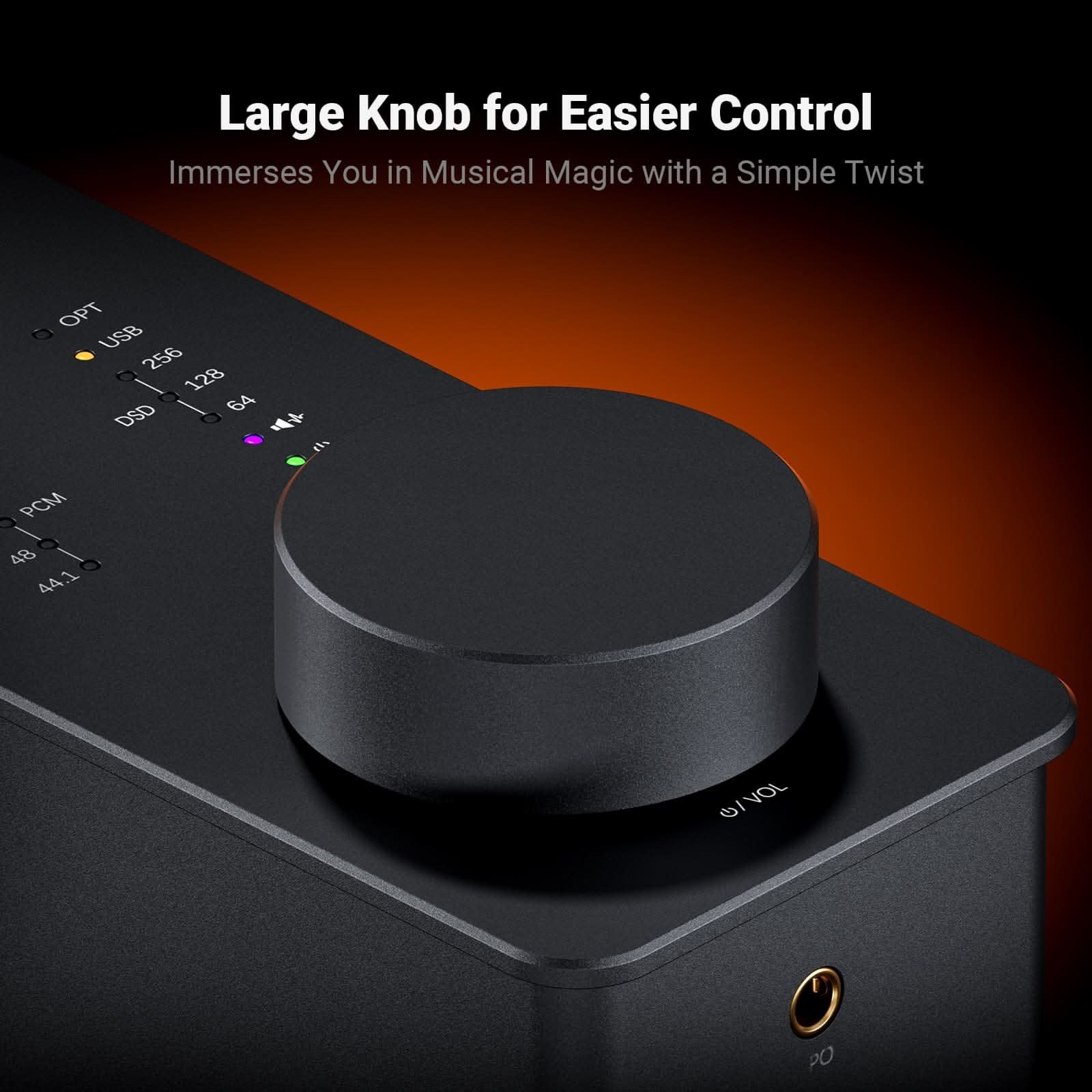 Fosi Audio SK02 Headphone Amp, Orange gallery 3