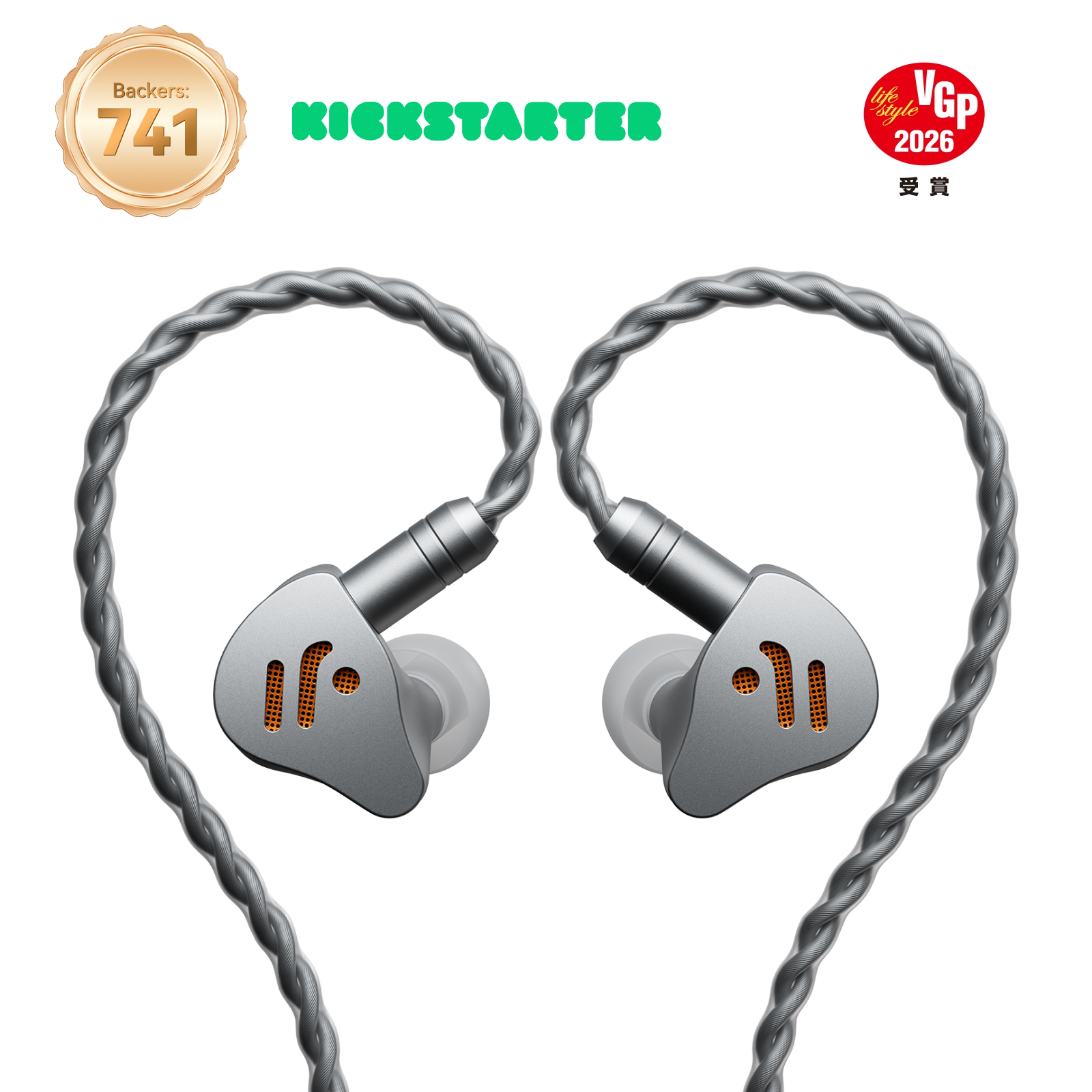 Fosi Audio IM4 In-Ear Monitors, Black gallery 1