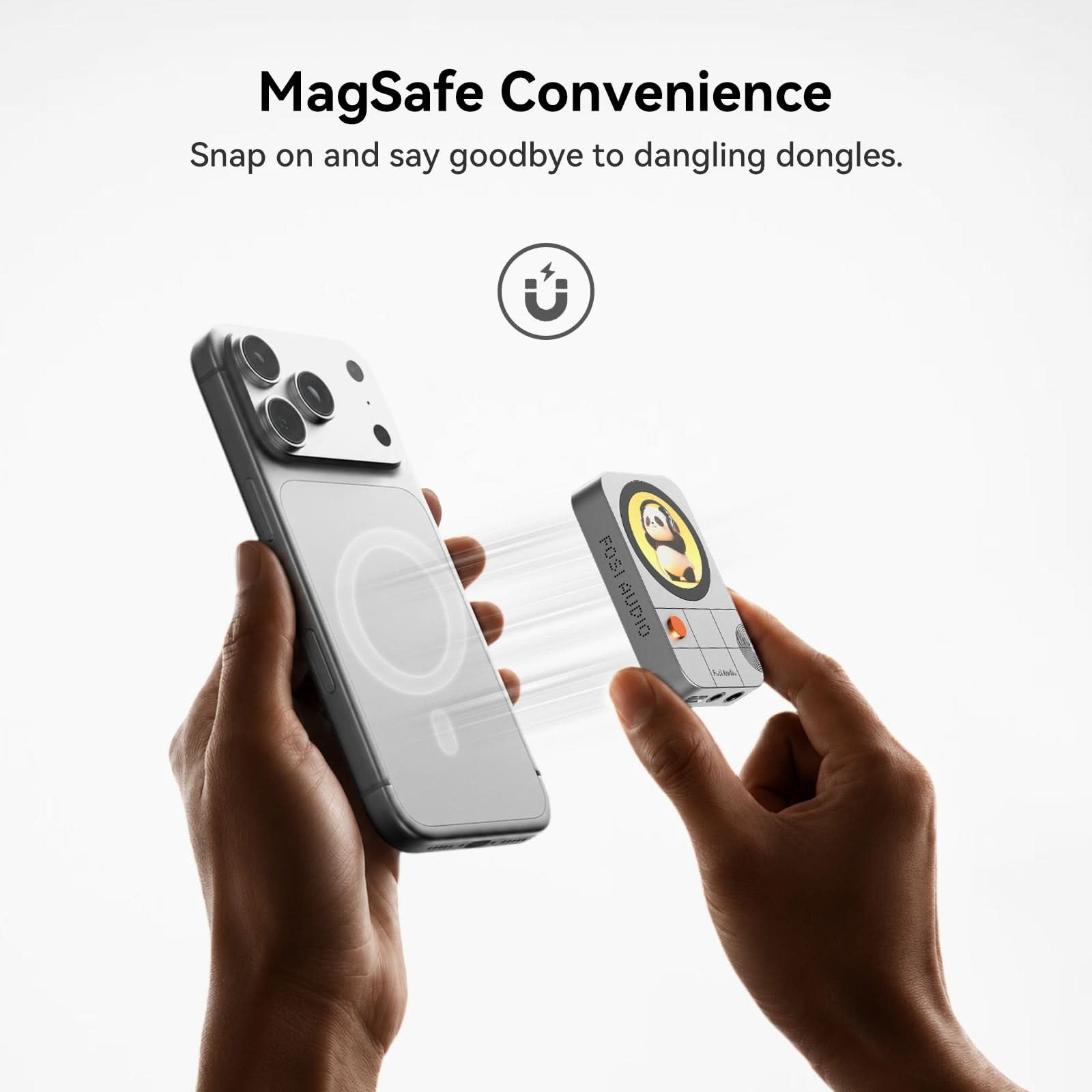 Fosi Audio MD3 Magnetic USB DAC/Headphone Amp, Silver gallery 4