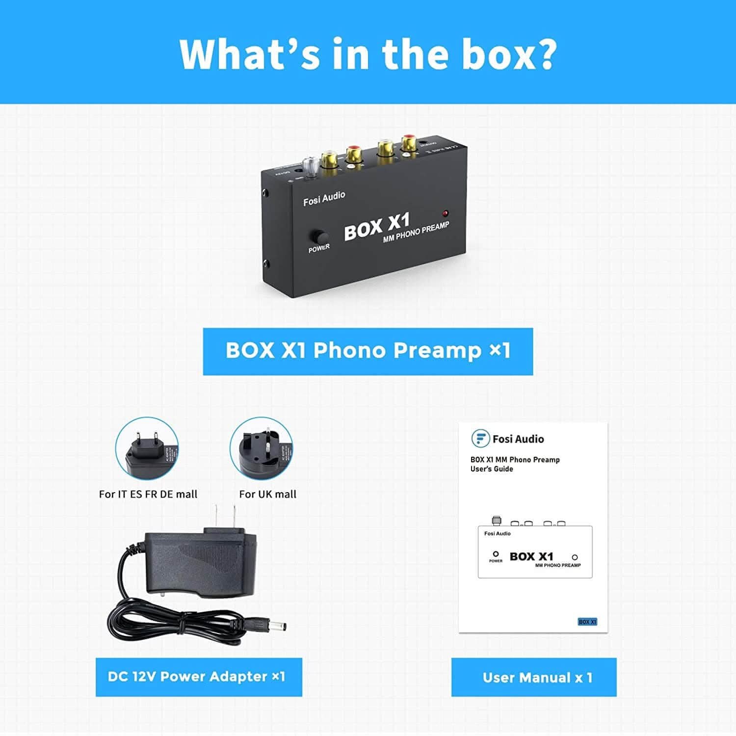 Fosi Audio Box X1 MM Phono Preamplifier gallery 5