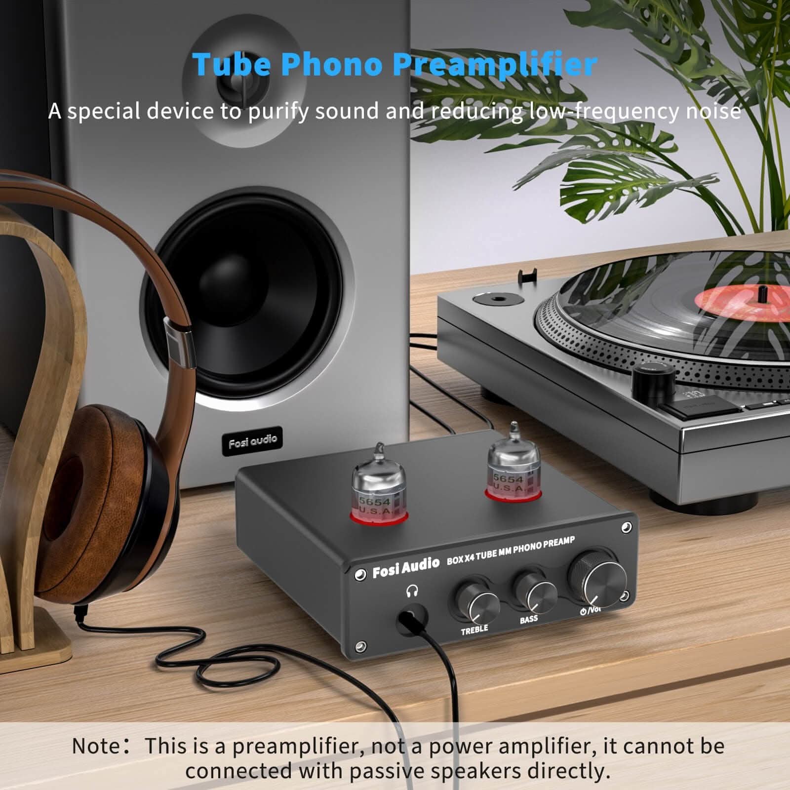 Fosi Audio Box X4 Phono Preamp/Headphone Amp gallery 2