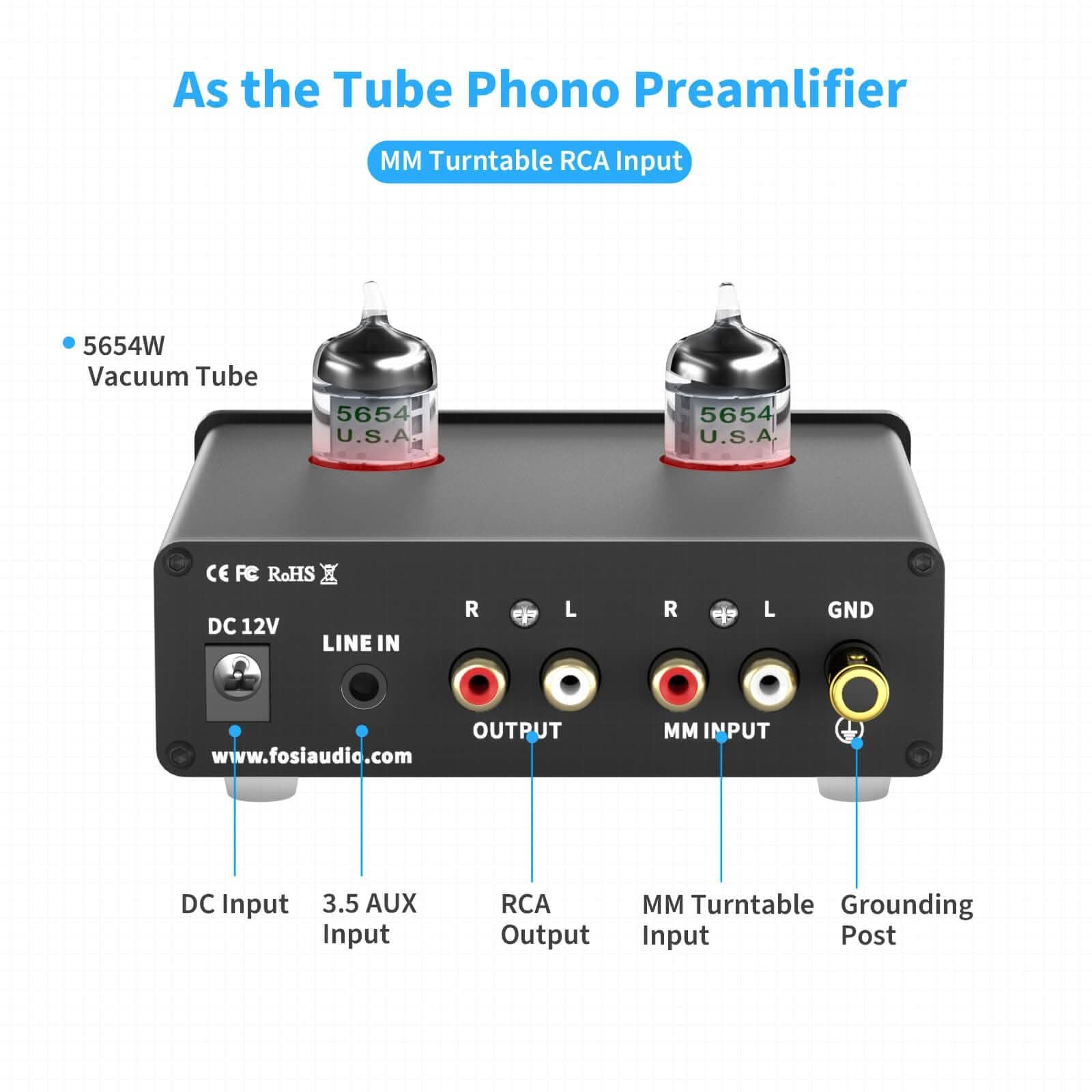 Fosi Audio Box X4 Phono Preamp/Headphone Amp gallery 4