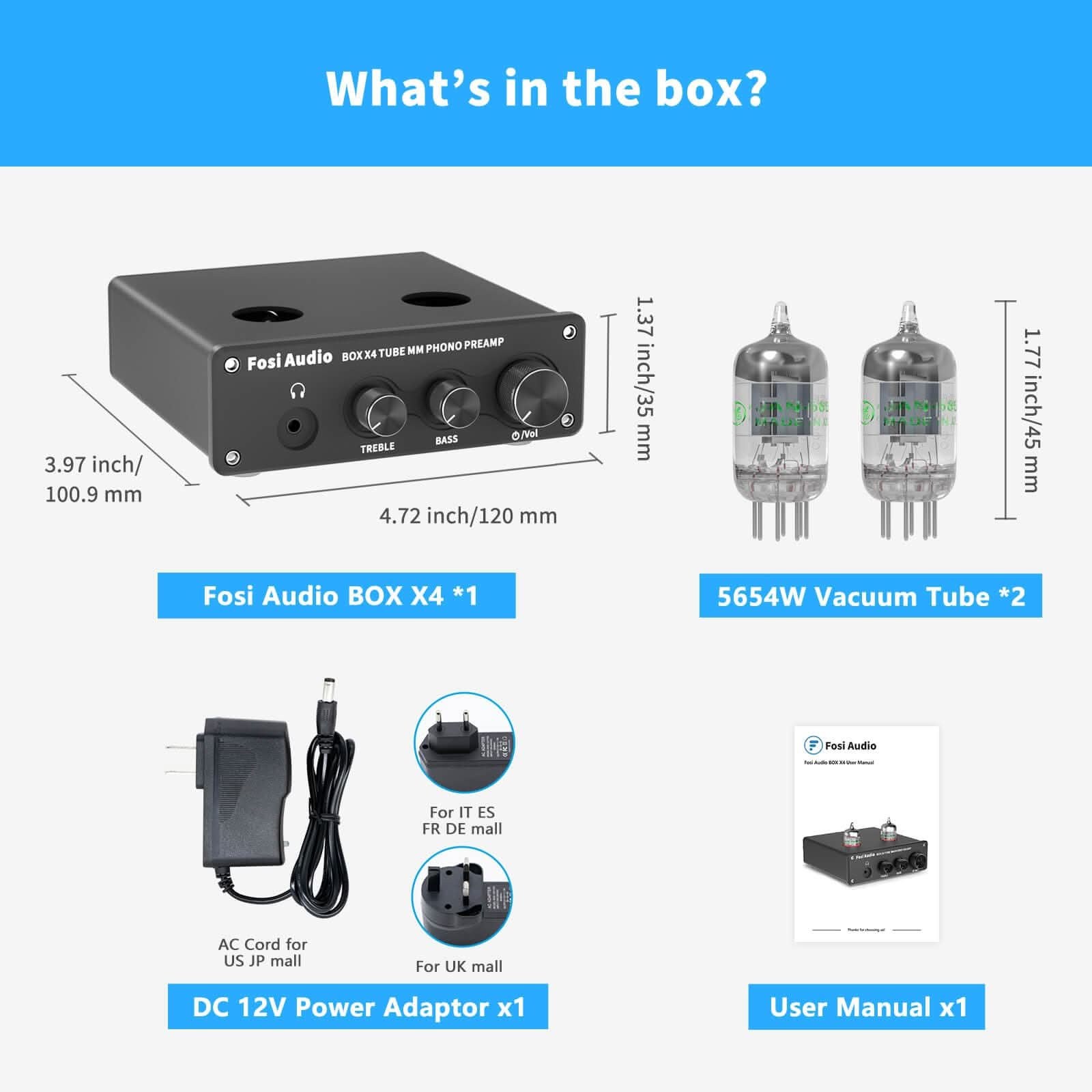Fosi Audio Box X4 Phono Preamp/Headphone Amp gallery 5