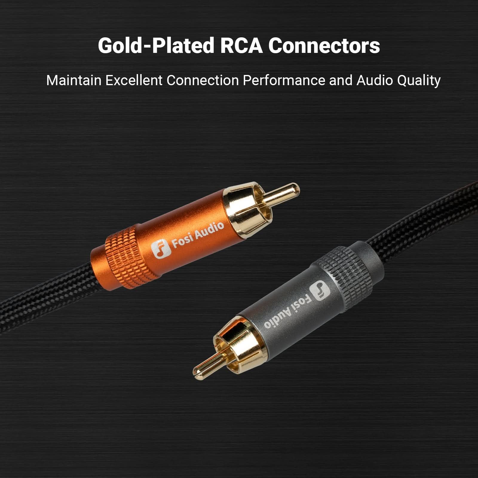 Fosi Audio 2-RCA Stereo Cable, 0.3m gallery 3