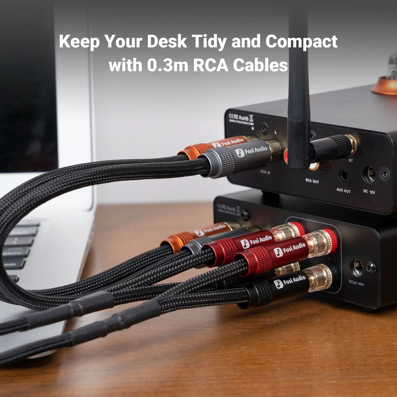 Fosi Audio 2-RCA Stereo Cable, 0.3m gallery 6