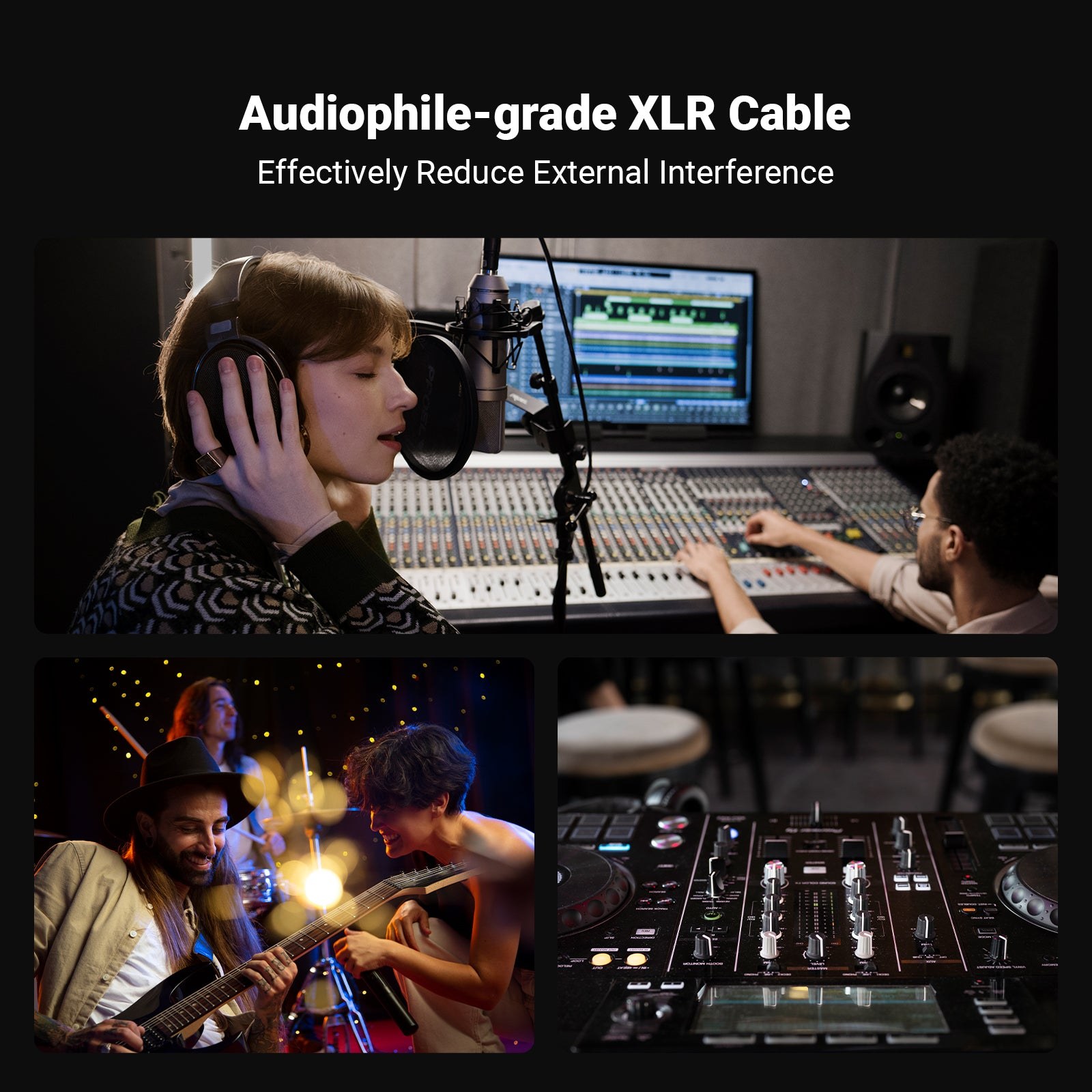 Fosi Audio XLR Cable Pair, 0.3m gallery 5