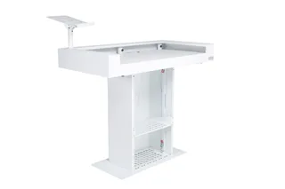 Headliner Malibu Portable DJ Podium (White) gallery 1