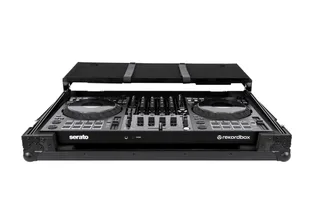 Headliner Pitch Black Flight Case for DDJ-FLX10 w/ Laptop Platform & Wheels