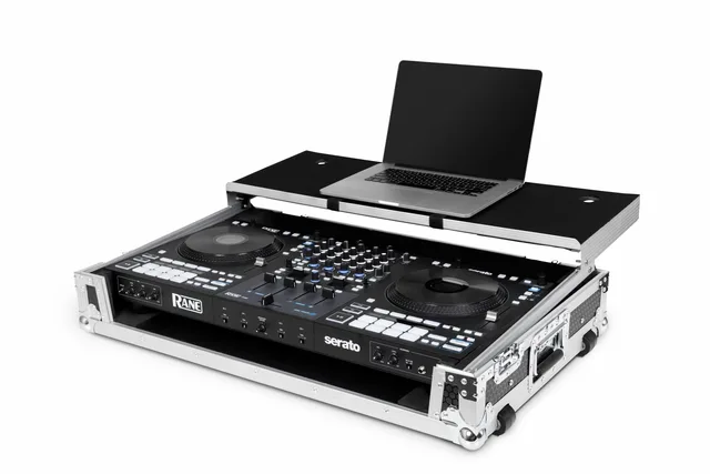 Headliner Flight Case for Performer & Four w/ Laptop Platform & Wheels
