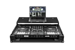 Headliner Pitch Black Flight Case for Performer & Four w/ Laptop Platform & Wheels gallery 1