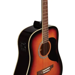 Eko Ranger 6 EQ VAN3L Dreadnought Acoustic-Electric Guitar – Brown Sunburst gallery 2