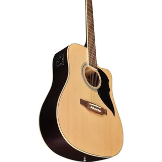 Eko Ranger CW EQ VAN3L Dreadnought Cutaway Acoustic-Electric Guitar – Natural gallery 1