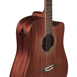 Eko DUO D200CE Dreadnought Cutaway Acoustic-Electric Guitar – Natural gallery 1