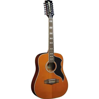 Eko Ranger XII VR EQ 12-String Dreadnought Acoustic-Electric Guitar – Natural Top Stained