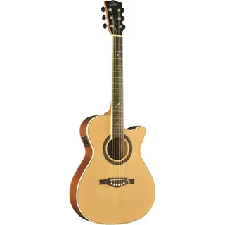 Eko ONE 018 CW EQ Auditorium Cutaway Acoustic-Electric Guitar – Natural