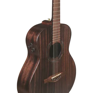 Eko Marco Polo T500e MM All-Solid Travel Acoustic-Electric Guitar – Mahogany Open Pore gallery 1