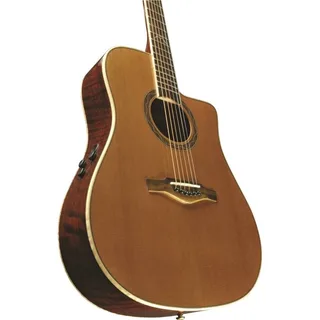 Eko MIA D400CE Dreadnought Cutaway Acoustic-Electric Guitar – Natural gallery 1