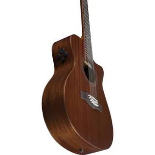 Eko DUO A200ce XII All-Solid Auditorium Cutaway 12-String Acoustic-Electric Guitar gallery 1