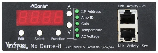 Crest Audio NexSys Nx Dante-8 network module