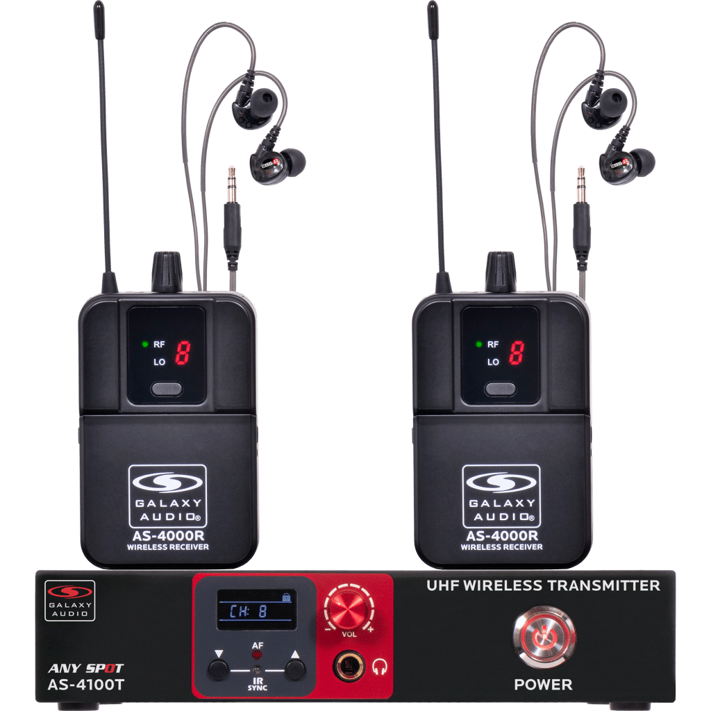 Galaxy Audio AS-4100-2M3 — Wireless In-Ear Personal Monitor System