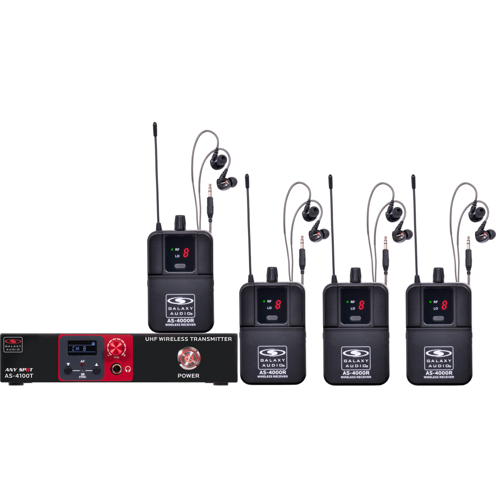 Galaxy Audio AS-4100-4M4 — Wireless In-Ear Personal Monitor System