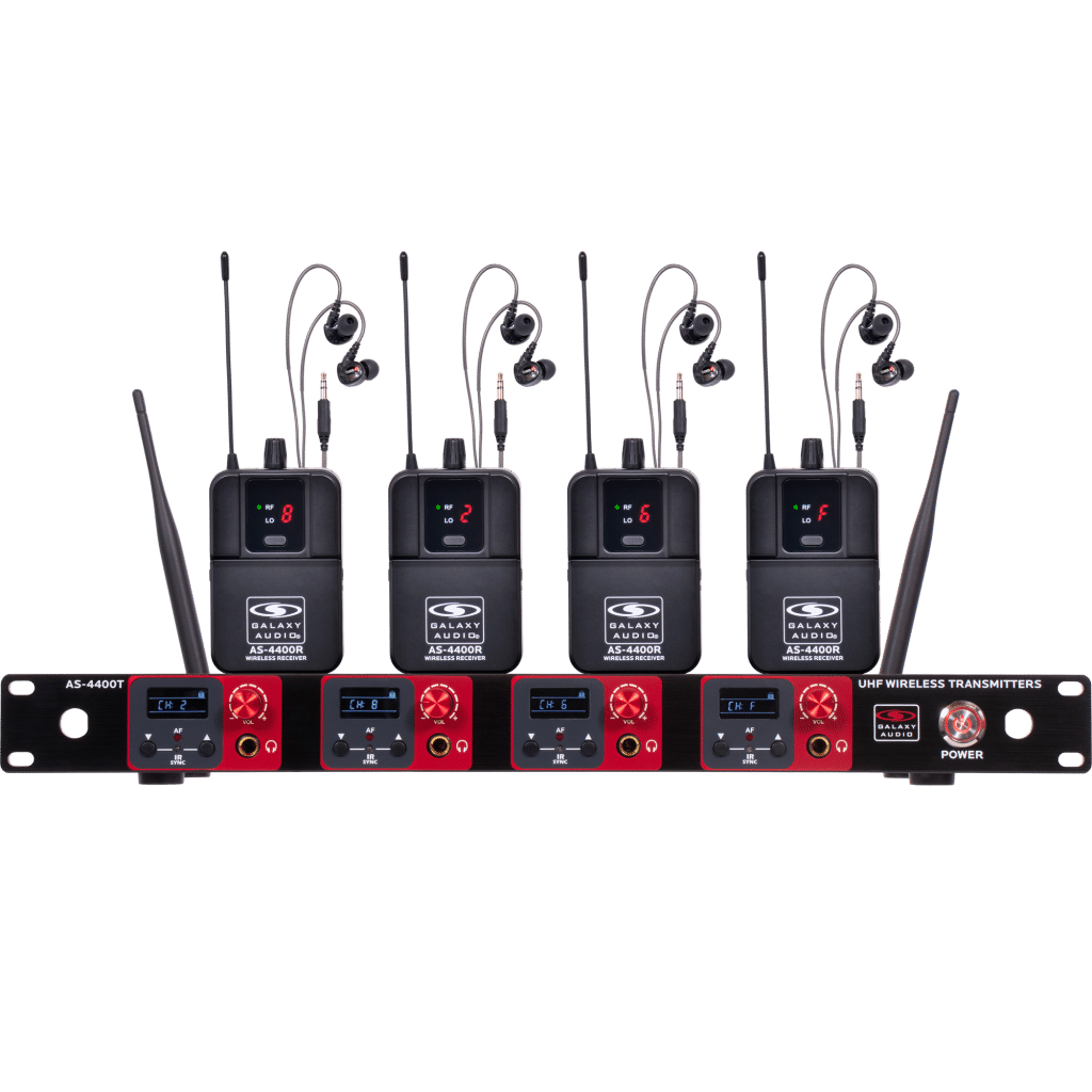 Galaxy Audio AS-4400M4 — Quad Wireless In-Ear Monitor Band System