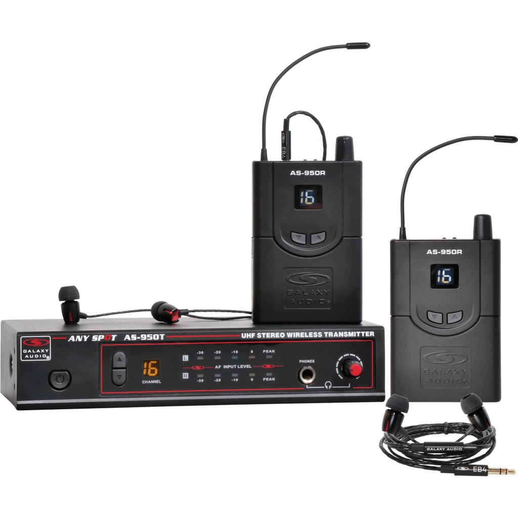 Galaxy Audio AS-950-2P2 — 16 Channel Stereo Wireless Personal In-Ear Monitor System​